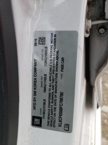 2015 CHEVROLET SPARK 2LT KL8CF6S98FC766780