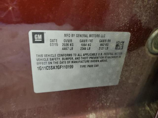2016 CHEVROLET MALIBU LIM 1G11C5SA7GF110199