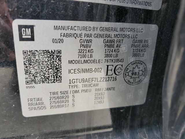 2020 GMC SIERRA K15 - 1GTU9AEF7LZ213716