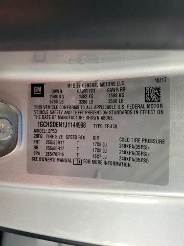 2018 CHEVROLET COLORADO Z - 1GCHSDEN1J1144998