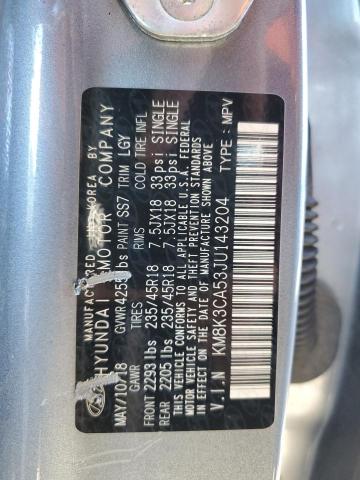 2018 HYUNDAI KONA LIMIT - KM8K3CA53JU143204