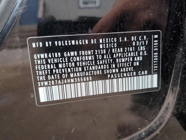 2017 VOLKSWAGEN JETTA S - 3VW2B7AJ4HM355889