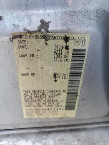 2015 NISSAN ALTIMA 2.5 - 1N4AL3AP2FN402385