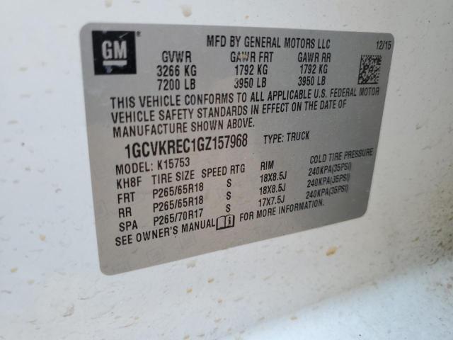 2016 CHEVROLET SILVERADO - 1GCVKREC1GZ157968