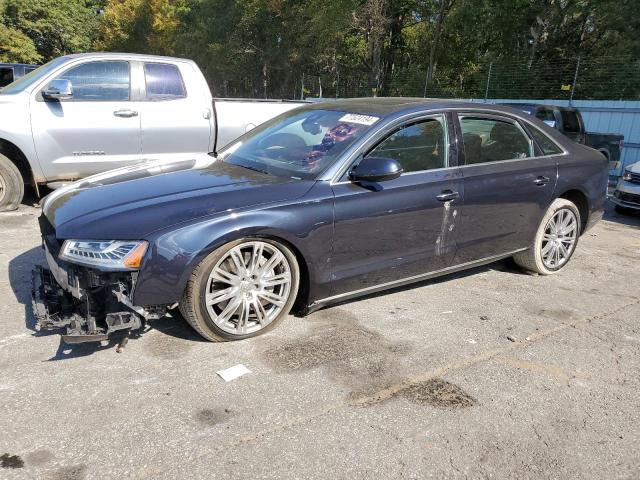 AUDI A8 L QUATT 2015 blue  gas WAU3GAFD9FN008017 photo #1