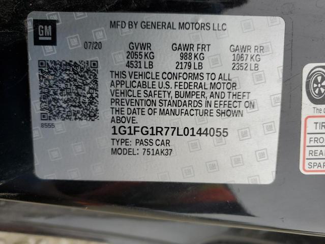 2020 CHEVROLET CAMARO SS - 1G1FG1R77L0144055