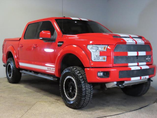 FORD F150 SUPER 2016 red crew pic gas 1FTEW1EF9GFA19189 photo #1