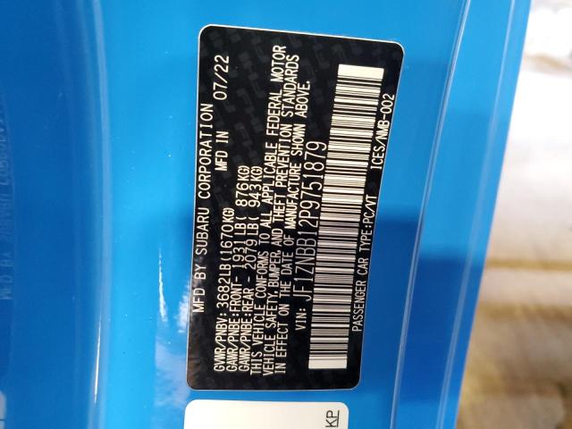 2023 TOYOTA GR 86 JF1ZNBB12P9751879