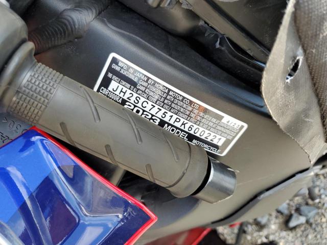 2023 HONDA CBR1000 RA JH2SC7751PK600221