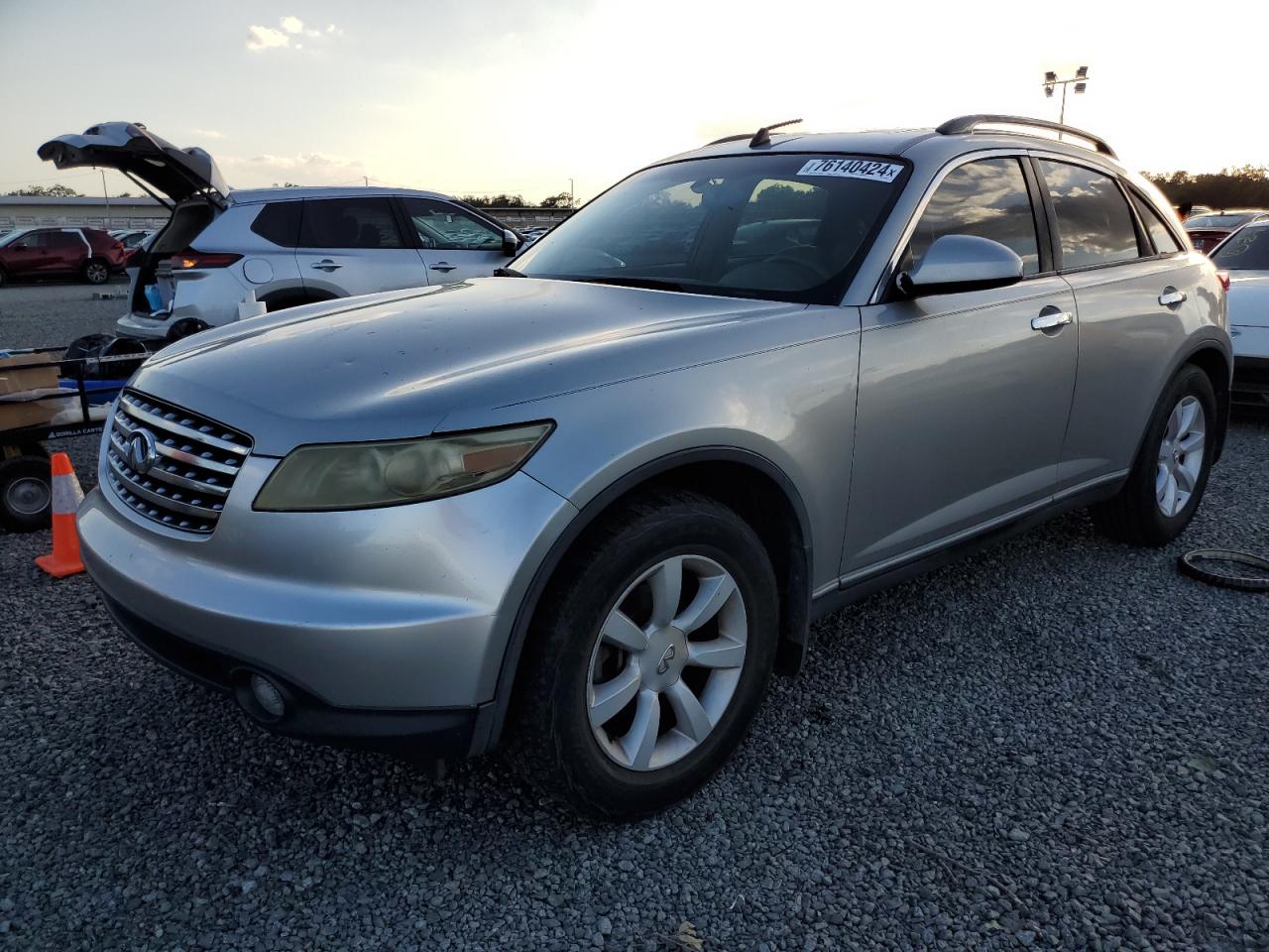 INFINITI FX35 2004 silver 4dr spor gas JNRAS08UX4X109262 photo #1