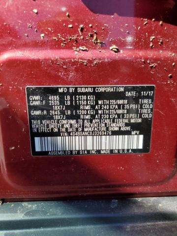 2018 SUBARU OUTBACK 2. - 4S4BSANC0J3269476