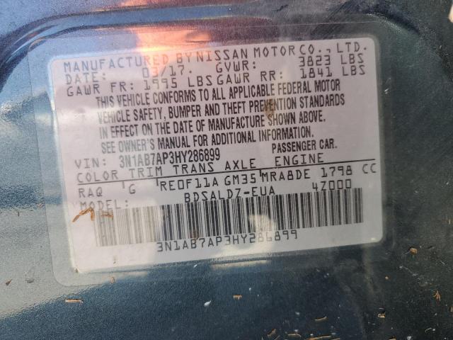 2017 NISSAN SENTRA S - 3N1AB7AP3HY286899