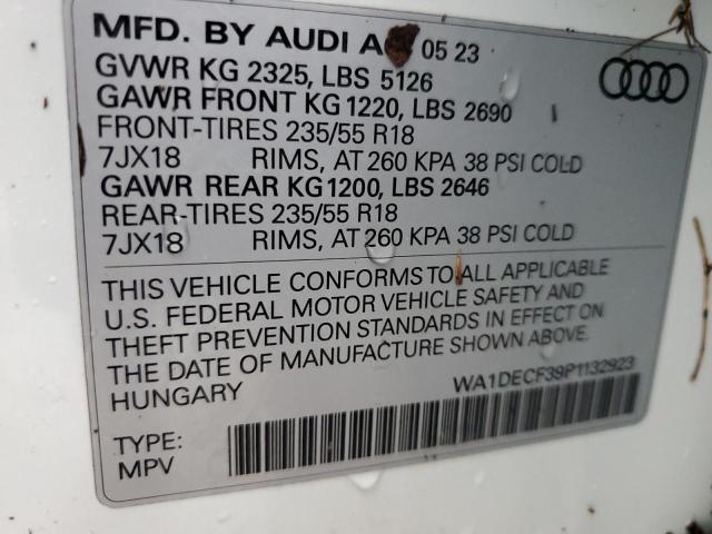 2023 AUDI 100 E WA1DECF39P1132923
