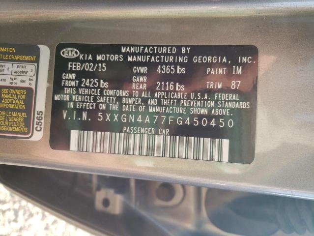 2015 KIA OPTIMA EX - 5XXGN4A77FG450450