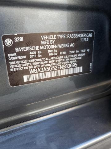 2015 BMW 3 SERIES WBA3A5G52FNS83695