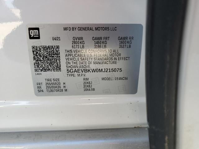 2021 BUICK ENCLAVE PR - 5GAEVBKW0MJ215075