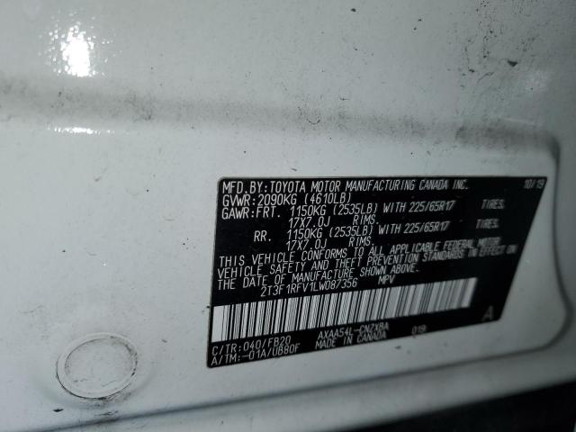 VIN 2T3F1RFV1LW087356 2020 Toyota RAV4, LE no.13