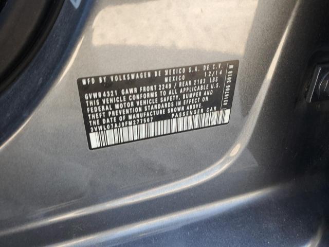 2015 VOLKSWAGEN JETTA SEL - 3VWL07AJ9FM277567