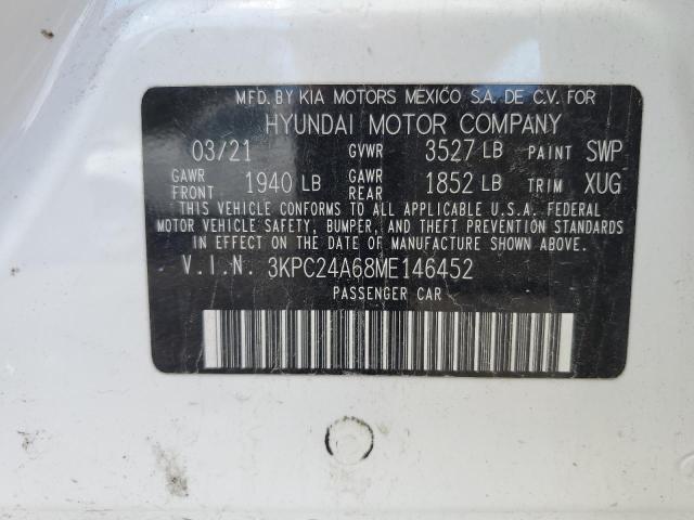 2021 HYUNDAI ACCENT SE - 3KPC24A68ME146452