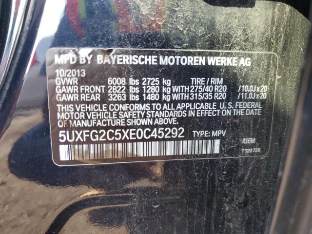 VIN 5UXFG2C5XE0C45292 2014 BMW X6 no.13