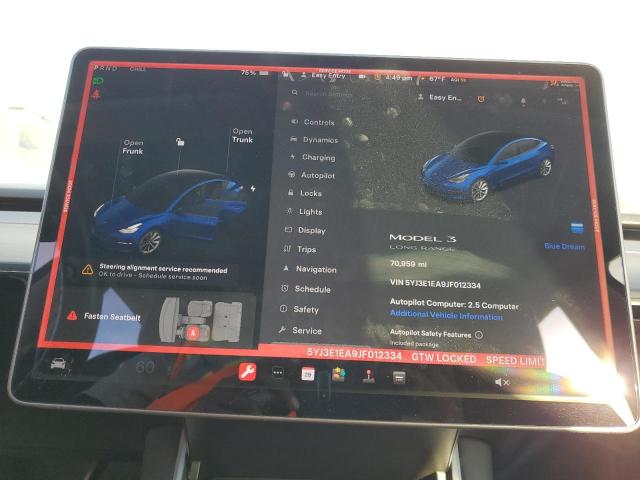 VIN 5YJ3E1EA9JF012334 2018 Tesla MODEL 3 no.9