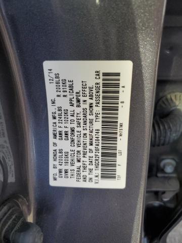 VIN 1HGCR2F36FA084748 2015 Honda Accord, LX no.12