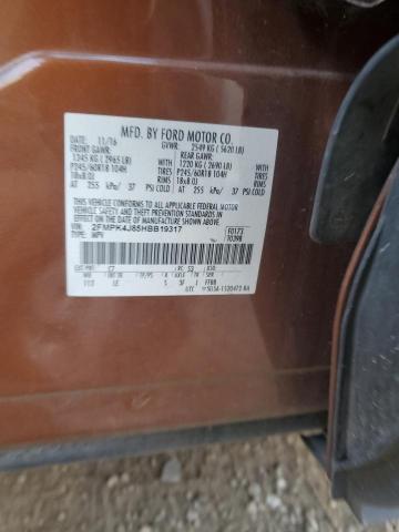 2017 FORD EDGE SEL - 2FMPK4J85HBB19317