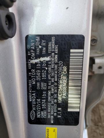 2015 HYUNDAI ACCENT GS KMHCT5AE9FU209620