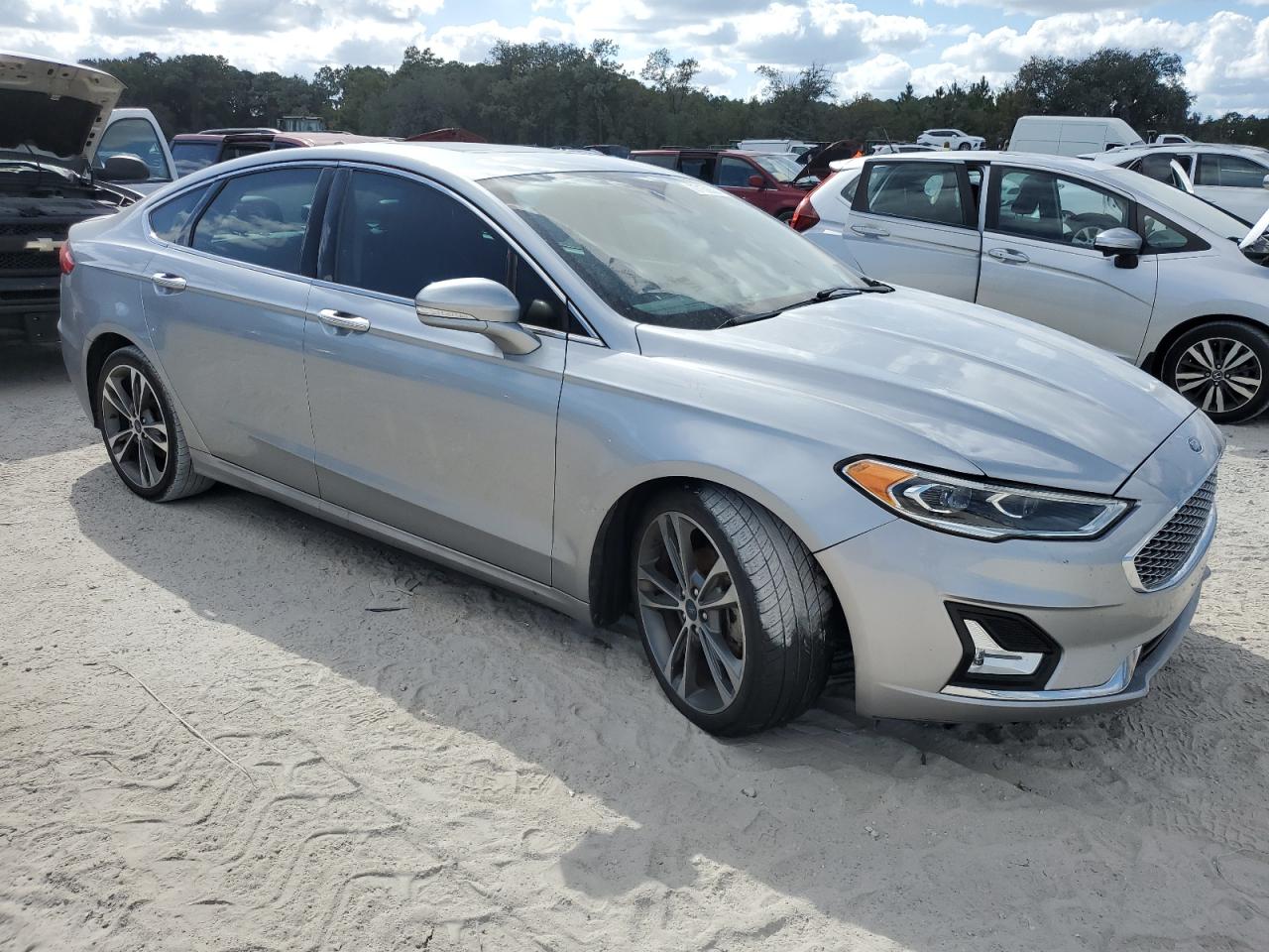 Lot #2990701679 2020 FORD FUSION TIT