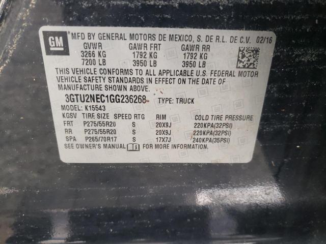 2016 GMC SIERRA K15 - 3GTU2NEC1GG236268