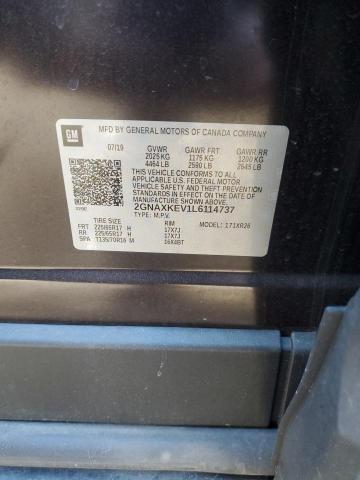 2020 CHEVROLET EQUINOX LT - 2GNAXKEV1L6114737