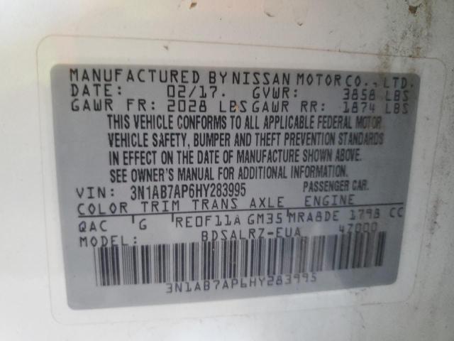 2017 NISSAN SENTRA S - 3N1AB7AP6HY283995