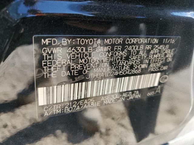 2017 LEXUS IS 200T - JTHBA1D24H5042868