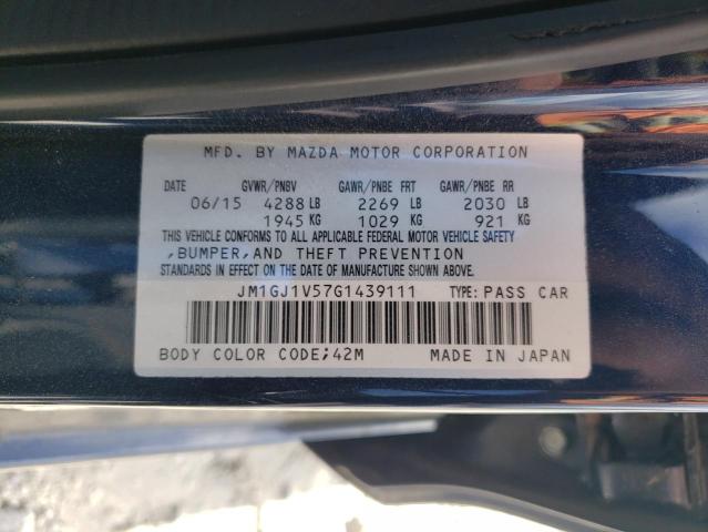 2016 MAZDA 6 TOURING - JM1GJ1V57G1439111