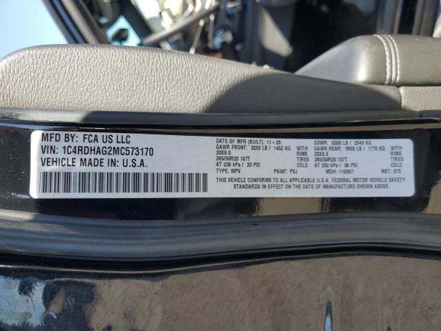 VIN 1C4RDHAG2MC573170 2021 DODGE DURANGO no.14