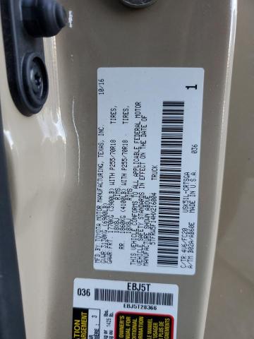 VIN 5TFRW5F14HX216004 2017 Toyota Tundra, Double Ca... no.12