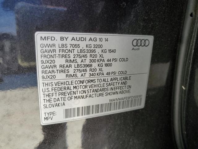 2015 AUDI Q7 TDI PRE - WA1VMAFE9FD009181