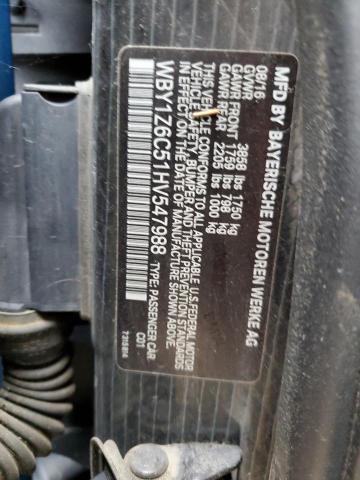 2017 BMW I3 BEV - WBY1Z6C51HV547988