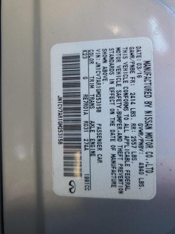 2016 INFINITI Q50 BASE - JN1CV7AR1GM253158