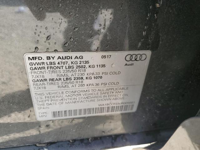 VIN WA1BCCFS9JR005683 2018 Audi Q3, Premium no.12