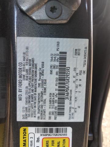 2016 FORD FUSION S - 3FA6P0G77GR292593