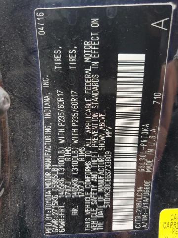 2016 TOYOTA SIENNA XLE - 5TDYK3DC6GS733809