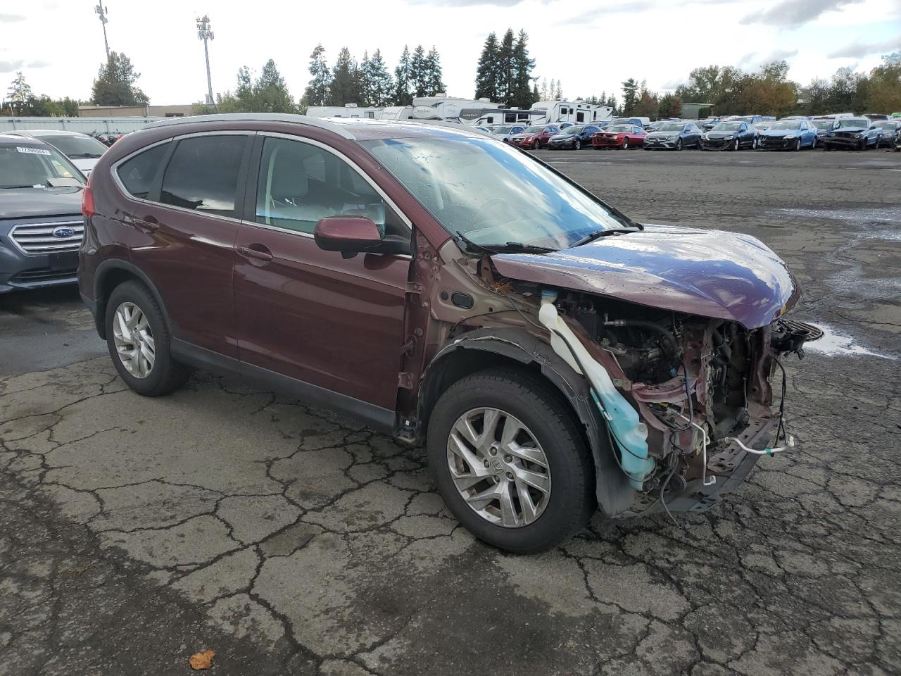 Lot #2921774513 2016 HONDA CR-V EXL