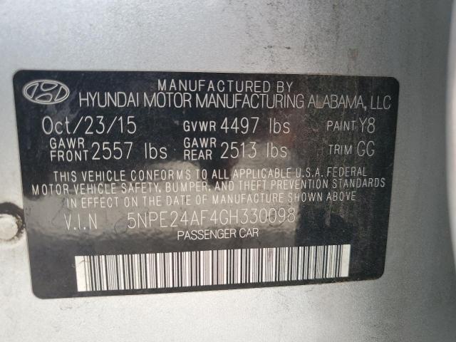 2016 HYUNDAI SONATA SE - 5NPE24AF4GH330098