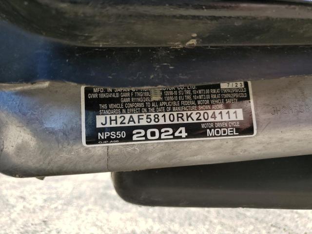 2024 HONDA NPS50 JH2AF5810RK204111