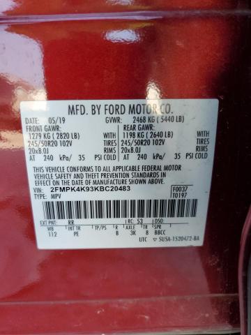 2019 FORD EDGE TITAN - 2FMPK4K93KBC20483