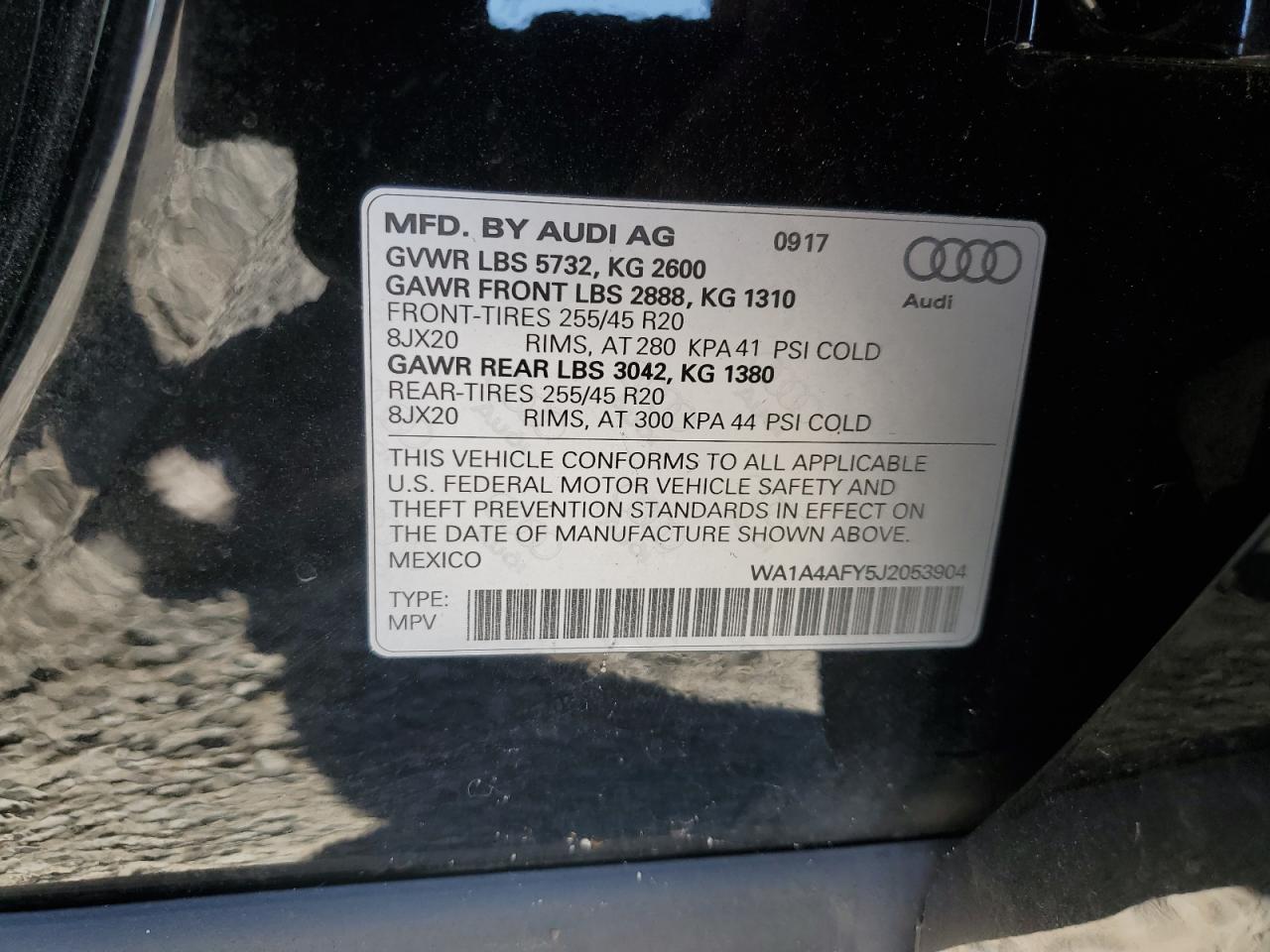 Lot #2952963447 2018 AUDI SQ5 PREMIU