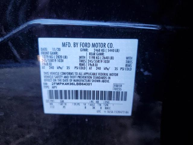 2020 FORD EDGE TITAN - 2FMPK4K96LBB64301