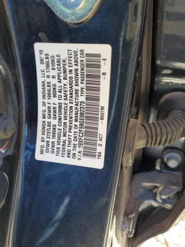 VIN 19XFC2F59GE082375 2016 Honda Civic, LX no.12