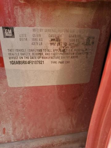 2015 CADILLAC ATS LUXURY - 1G6AB5RX4F0107821